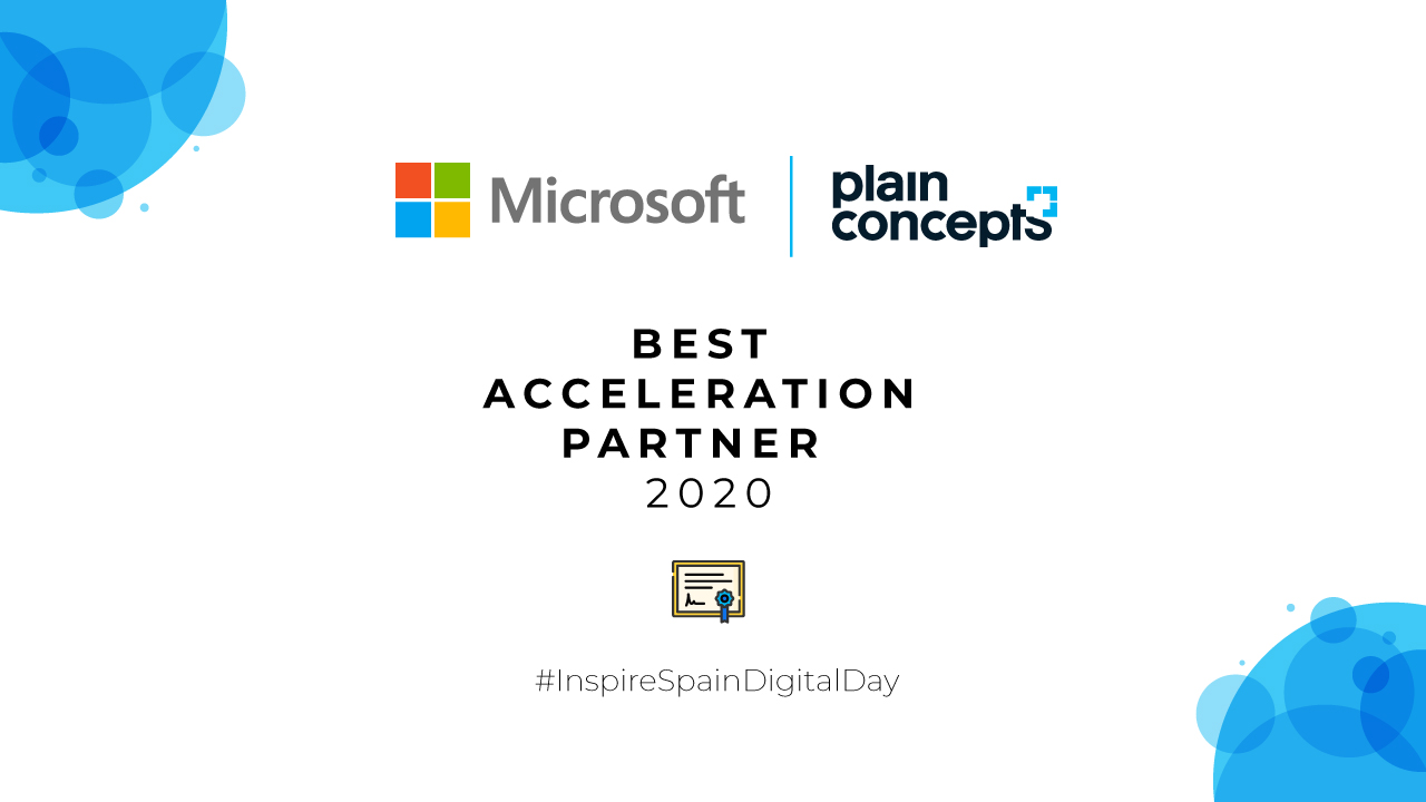 Plain Concepts Best Acceleration Partner 2020