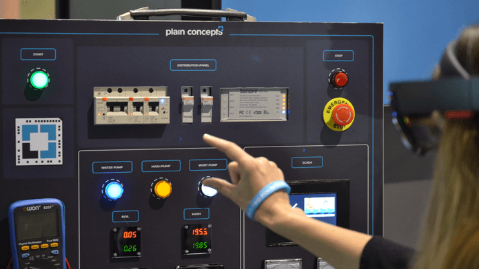 Panel electrico realidad virtual