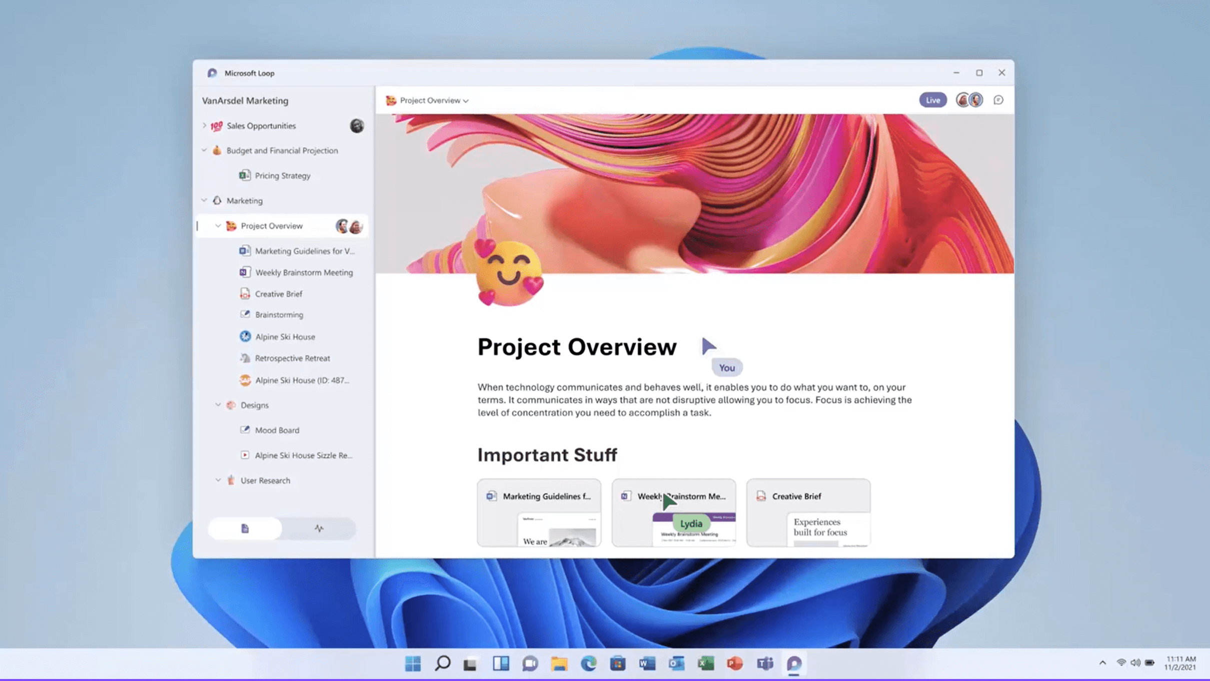 Microsoft Loop workplace