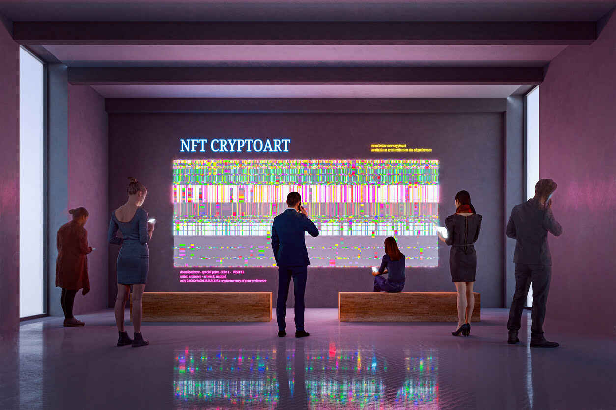 imagen sobre arte nft en un post sobre nft en empresas y administraciones públicas