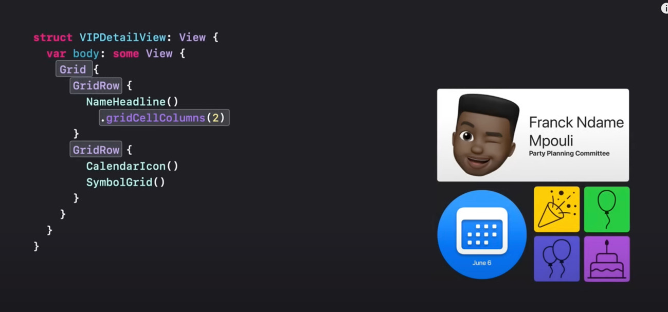 layout grid in swiftui 4 and ios 16